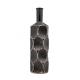 High quality creative bottle shape black luxury Polyresin vase for party table decor