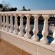 BLVE Stone Balcony Railing White Marble Balusters Handrail Hotel Stairs Hand Rails Home Decor Wholesale