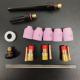 OBM Alumina Nozzle Collet Body Electrode Insulator TIG Welding Torch Consumables Kit for WP-17/18/26 53N 18pcs
