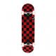 YOBANG OEM Punked Skateboards Checker Red Complete Skateboard - 7.75 x 31.5