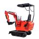 1ton Mini Crawler Excavator 13.5hp EPA Approved With Diesel Engine