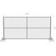 6ft x 12ft ,8ft x 12ft, 4ft x 12ft temporary chain link fence mesh 2x2/(50mm x 50mm) 2¼x2¼(57mmx57mm)