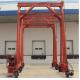 Red Steel Standard Mobile Container Crane , Port Gantry Crane Container Handling Crane