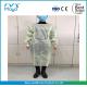 PPE Product Disposable Isolation Gown with CE FDA in stock , yellow SPP lamination PE