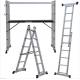 2X6 Step Scaffolding Step Ladder , Aluminium Folding Ladder Multi Use