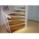 Modern Prefinished Custom Spiral Staircase With Rubber Wood Tread , Ease Of Construction
