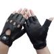 Custom Leather Cycling Gloves , Fingerless Driving Gloves Eco - Friendly