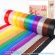 Satin Ribbon Fabric Ribbon Silk Ribbon Embellish Ribbon Rolls, 2/5 Wide 5 Yard/Roll, Ribbons Perfect For Crafts