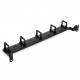 Black 1U 12 Ports Network Cabinet Rack Mount Cable Management Cable Organizer for Structure