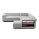 L Shape Fabric Living Room Sectional Sofa SMY-7177 With Recliners