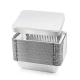 1350ml Square Aluminum Food Container Blister Disposable Baking Tray