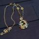 Luxury Custom 18K Gold Jewelry ,  Astrale Necklace With Gemstones