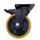 3 Inch PU Swivel Caster Wheels With Safety Dual Locking For Industry