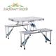 85x67x39.5CM Aluminum Alloy Folding Picnic Table And Chairs Custom Color