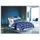 Disperse Printing Fashion Design Polyester Bed Set , Full Size / Queen Size