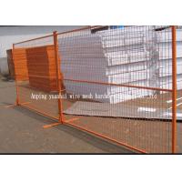 Hot Dipped Galvanized Wire Fence Panels , Movable Fence Temporary Fence
