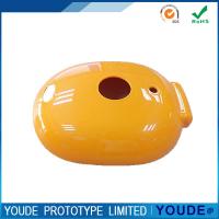 Small Batch Custom CNC Machining Plastic Case Yellow With UV Glazing