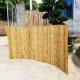Smoked Decorative Bamboo Fence Screen Fencing For Nursery Garden Green House