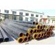black color hdpe plastic pipe flared pipes with steel ring inside for dredging