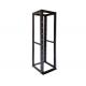 Mountable 4 Post Open Frame Rack , Heat Rejection Wall Mount Data Rack