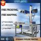 Fiber Online Flying Laser Marking Machine for Tube Wire PVC Graphic Format Supported Plt
