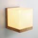 Modern Oak Wood Cube Sugar Shade Wall Lamp Bedroom Wooden cube wall light (WH-OR-126）