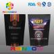 Black Foil Stand Up Tea Bags Packaging With k For Matte Coffee / Food Packing