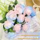 Silk Fairy Rose Fake Peony Bouquet For Holiday Bridal