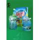 Leak Proof Spout Bags , Washing Liquid Packaging Custom Printed Plastic Stand Up Pouch