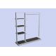 Metal Display Rack  / Garment Display Stand Hanging Shelf For Bedroom And Shop