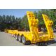 3 axle low bed trailer with heavy equipment transport trailer for sale