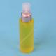 Plastic PET Frosted Cylinder Cosmetic Empty Spray Bottle 100ml