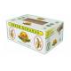 Corrugated Cardboard Fruit Boxes With Handle , Varnishing / Calendering Printing