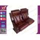 Soft Padded Push Back Theater Seating Chair For Commercial Cinema 2.3mm Thickness
