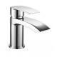 Deck Mounted Basin Mixer Taps Brass Polished Bathroom Mixer Faucet 3 Years Warranty: