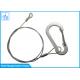 Safety Cable With Attenuator Steel Wire Rope With Fitting Head 4mm 1x19