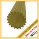 copper alloy brass profiles rods with teeth brass profiles of Gear sections brass hpb58-3, hpb59-2, C38500 OEM ODM