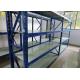 Storage Heavy Duty Steel Racks With Safety Bins 2000/2500mm Height RAL Blue Color