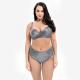 2019 New Plus Size Two piece Swimsuit solid color Swimsuit Women Push up 1929