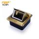 Floor Mount Pop Up Power Socket Box Brushed Brass Finish Empty 3 Module