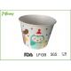 Customized Disposable Paper Bowl For Frozen Yogurt / Ice Cream , FDA  LFGB Standard