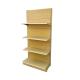 Factory Custom size cheap retail shelves single-sided wood grain color wall shelf