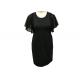 Crew Neck Women'S Casual Dresses Casual Black Maxi Dress Rome Fabric