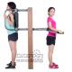 outdoor fitness equipment park wood outdoor back stretching device
