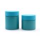 Round Cream Packaging Jar 2oz 3oz 4oz Colourful Storage Jars Glass Child Resistant Glass Jar