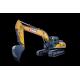 Yellow XCMG Excavators In Construction Industry