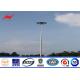 30m multisided hot dip galvanized high mast pole with lifting system