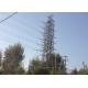 S235JR High Tension Electrical Towers , 10 - 1000KV High Voltage Transmission Line Tower