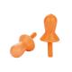 Comfortable 28dB SNR Orange Silicone Earplugs for Noise Blocking in Loud Environments