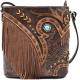 WESTERN COWGIRL FASHION STYLE LEATHER FRINGE CROSSBODY HANDBAGS WOMEN PURSE COUNTRY EVERYDAY SHOULDER BAG